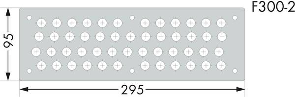 WAGO 850-819/002-003 850-819/002-003 Flanschplatte  (B x H) 295 mm x 95 mm   1 St.
