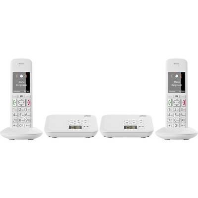Gigaset E370A Duo Schnurloses Telefon analog Anrufbeantworter, Babyphone, Freisprechen WeiÃ? kaufen gigaset weiß mit anrufbeantworter