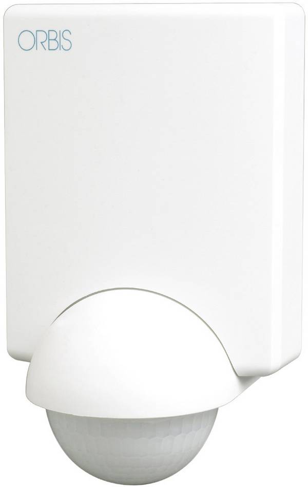 ORBIS Zeitschalttechnik OB132312 Aufputz, Wand Bewegungsmelder 240 °  Weiß IP55