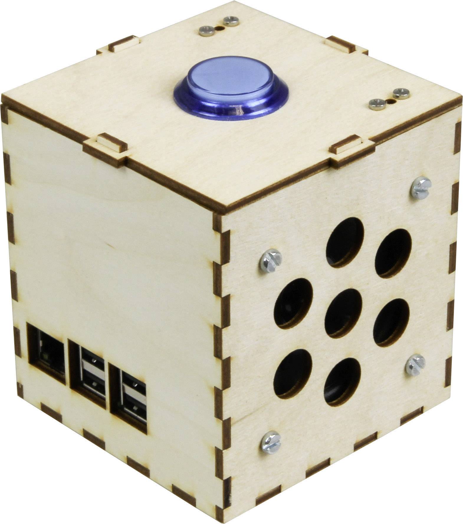 Joy-it Talking Pi Maker-Case SBC-Gehäuse Passend für (Entwicklungskits): Raspberry Pi® Holz-1