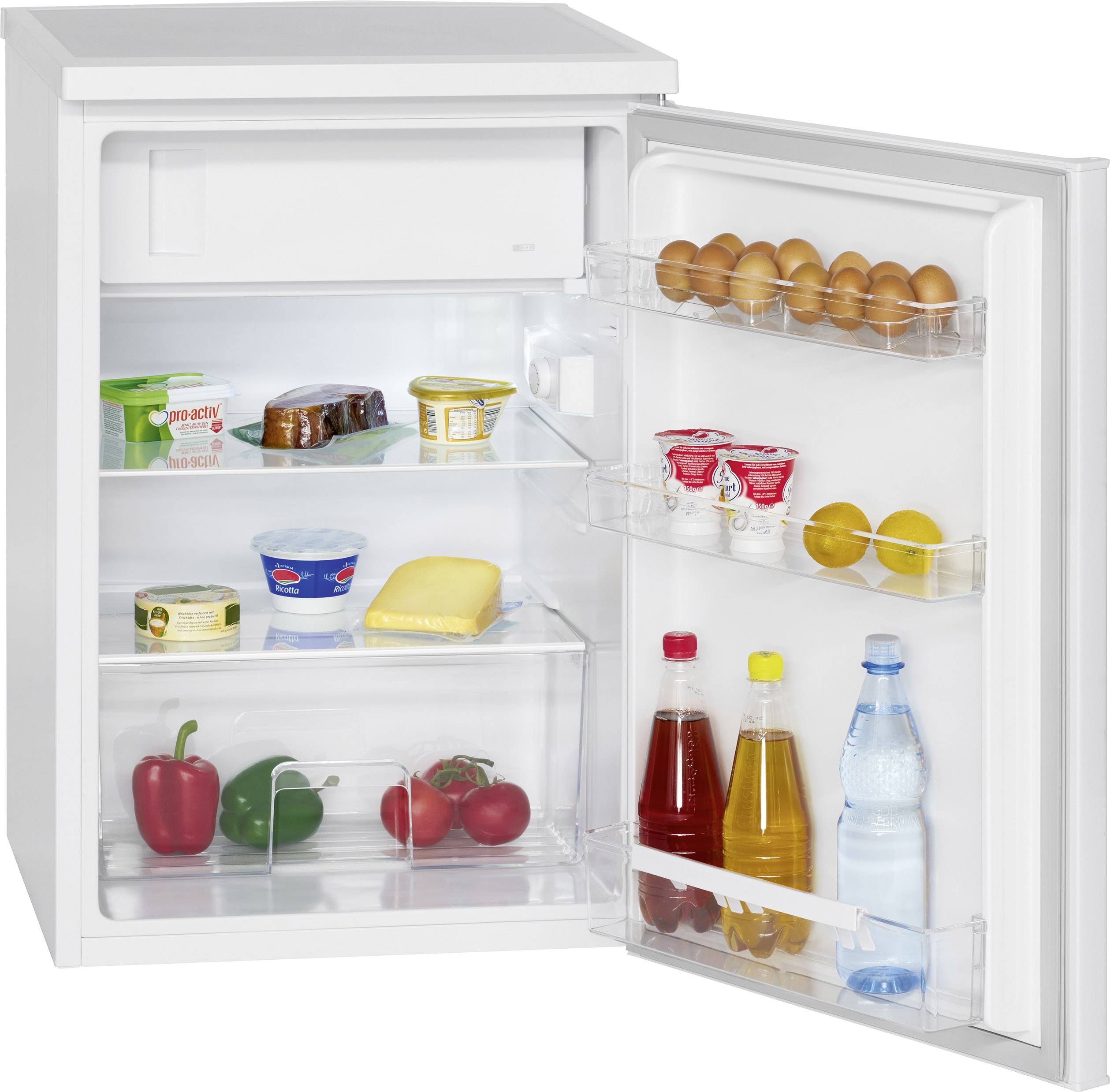 Bomann KS 2184.1 Kühlschrank, LED Innenraumbeleuchtung, weiß-1