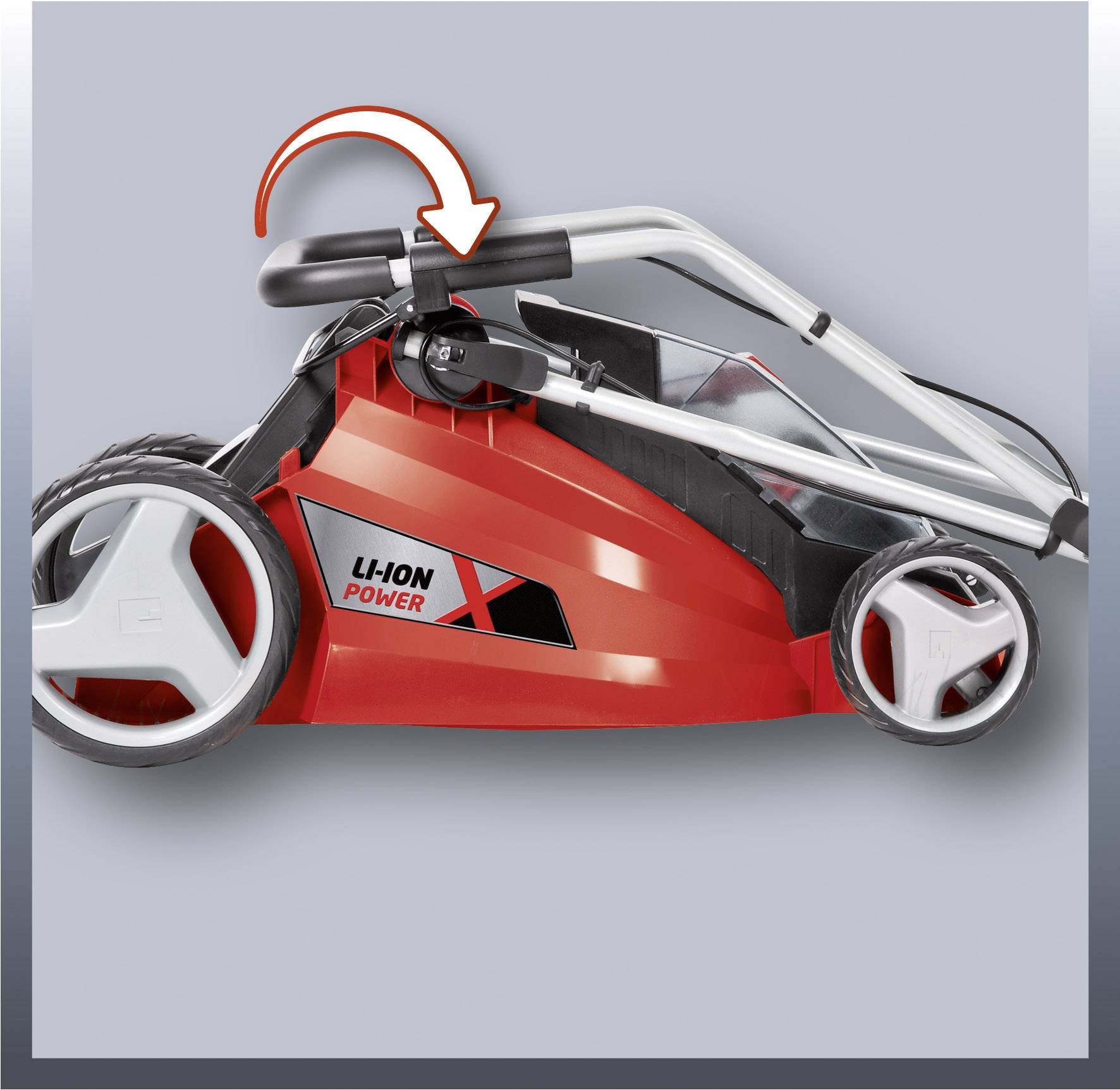 Einhell GE-CM 43 Li M Kit, Schubrasenmäher, 43 cm, 2,5 cm, 7,5 cm, 600 m², Rotorblätter-3