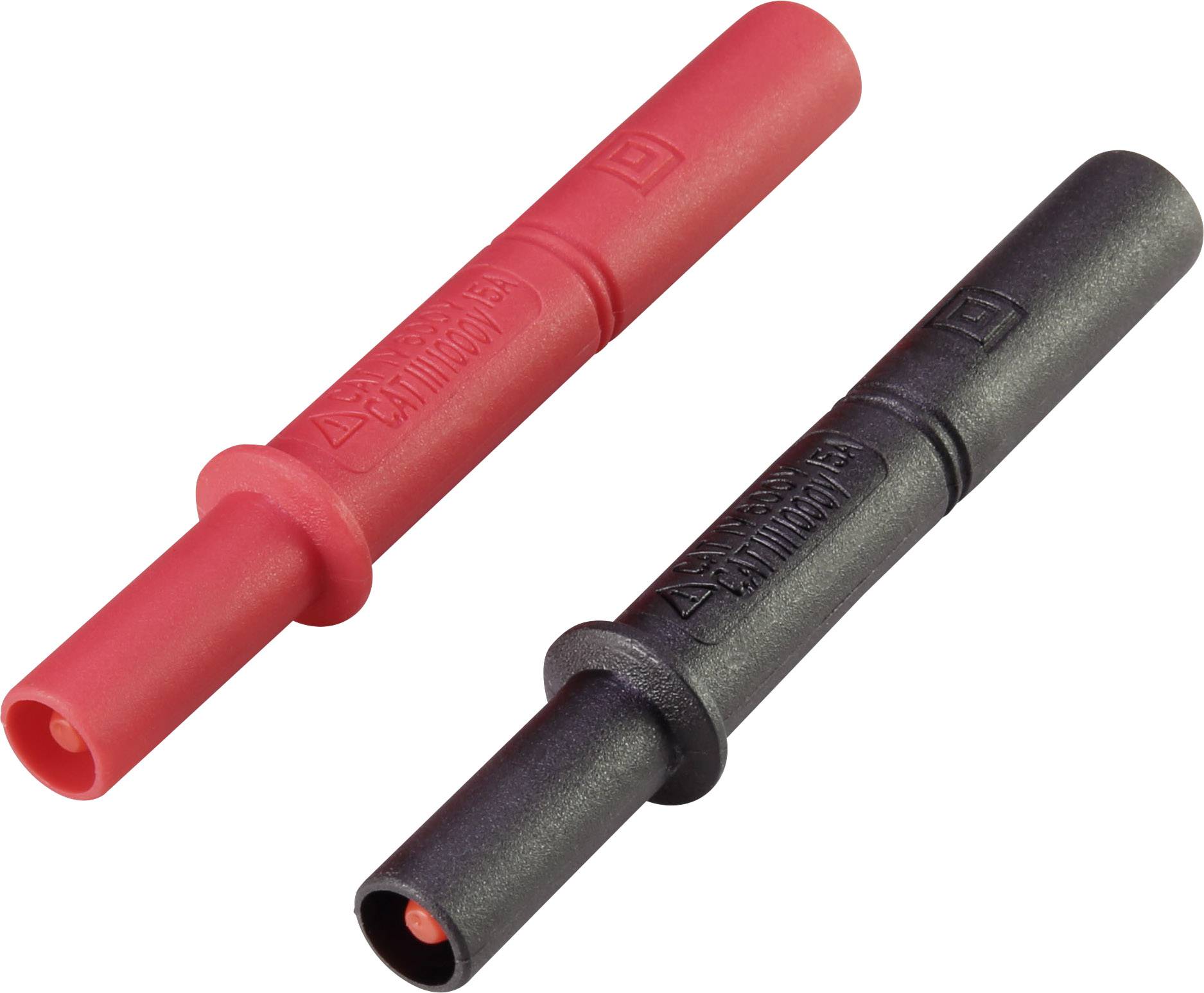 VOLTCRAFT MSL-505 Messspitzen-Verlängerung [4 mm-Stecker - Buchse 4 mm] Black, Red