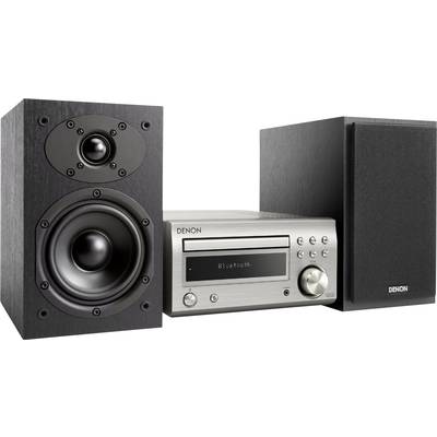 Denon D-M41 Stereoanlage AUX, Bluetooth®, CD, UKW,  2 x 30 W Silber