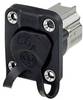 Neutrik NE8FDX-P6-W Durchgangs-Einbaubuchse NE8FDX-P6-W Buchse, Einbau Polzahl Sensoren 8P8C Schwarz 1 St.