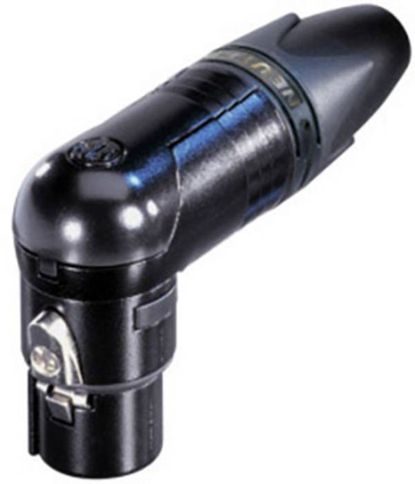 Neutrik NC10FRX-14-B XLR-Steckverbinder Kupplung, gewinkelt Polzahl: 10  Schwarz 1 St.