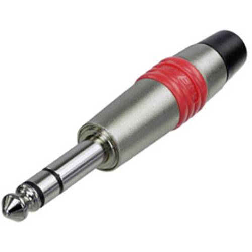Rean AV NYS228C-4-CON Klinken-Steckverbinder 6.35 mm Stecker, gerade Polzahl: 3 Stereo Silber, Gelb 1 St.