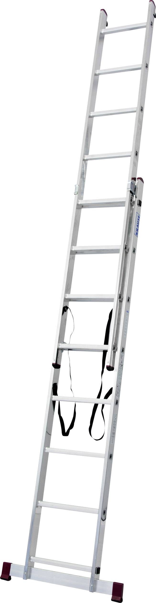 'Aluminiumleiter mit rutschfesten Sprossen und stabilen Stützen, ideal für Arbeiten in großer Höhe.'