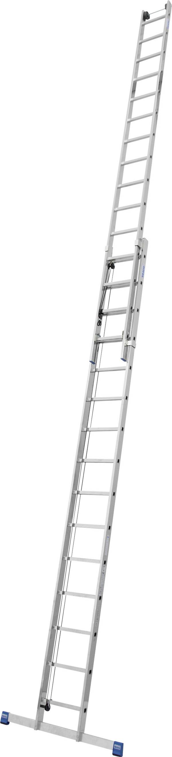 Krause STABILO 133847 Aluminium Seilzugleiter inkl. Traverse Arbeitshöhe (max.): 8.45 m Aluminium DIN EN 131 21 kg