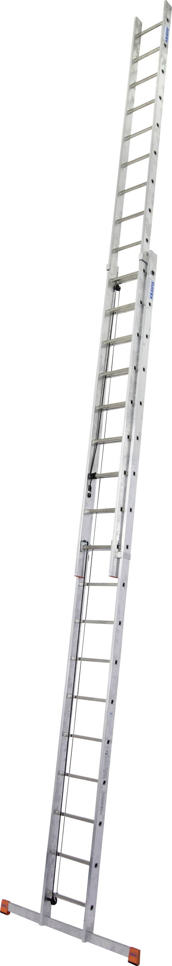 Krause 129871 Aluminium Seilzugleiter inkl. Traverse Arbeitshöhe (max.): 9.80 m Aluminium DIN EN 131 27.6 kg