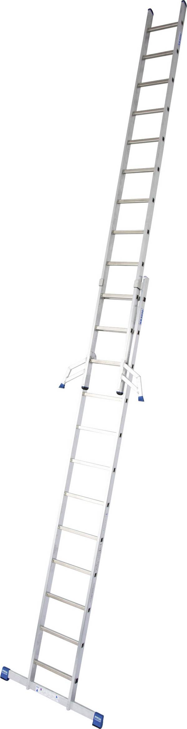 Krause  133304 Aluminium Schiebeleiter inkl. Traverse Arbeitshöhe (max.): 6.85 m Aluminium DIN EN 131 15 kg