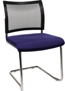 moderner Besucherstuhl: Freischwinger, ohne Armlehnen