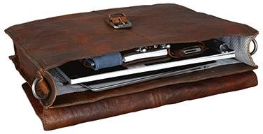 Aktentasche Jayden 8x37x30cm Leder braun - Artikel: 430222170-1