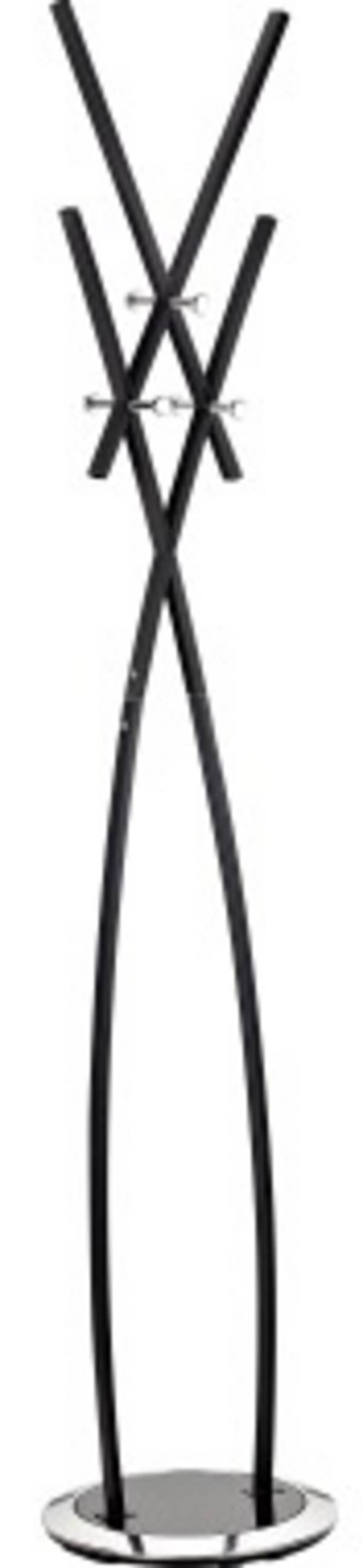 ALCO Garderobenständer 2876-11  Anzahl der Haken: 6 (Ø x H) 37 cm x 182 cm Metall Schwarz 1 St.
