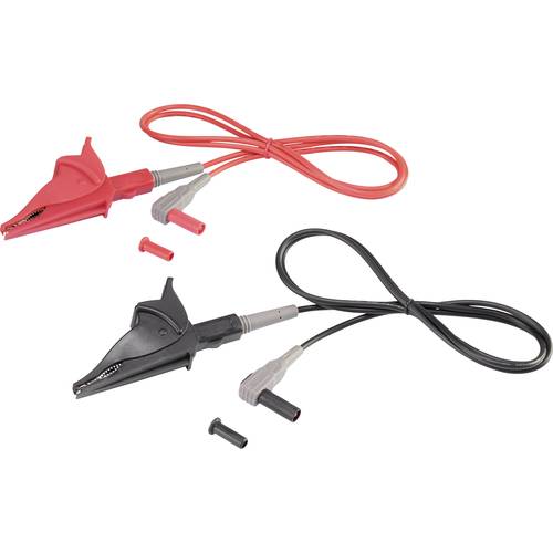 VOLTCRAFT MSL-507 Messleitung Stecker 4 mm Krokoklemmen 1.00 m Schwarz, Rot 1 St.