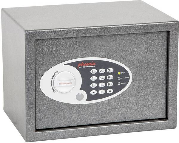 PHOENIX SAFE - Phoenix SS0301E, Grau, Elektronisch, 16 l, Boden / Wand, 350 mm, 250 mm