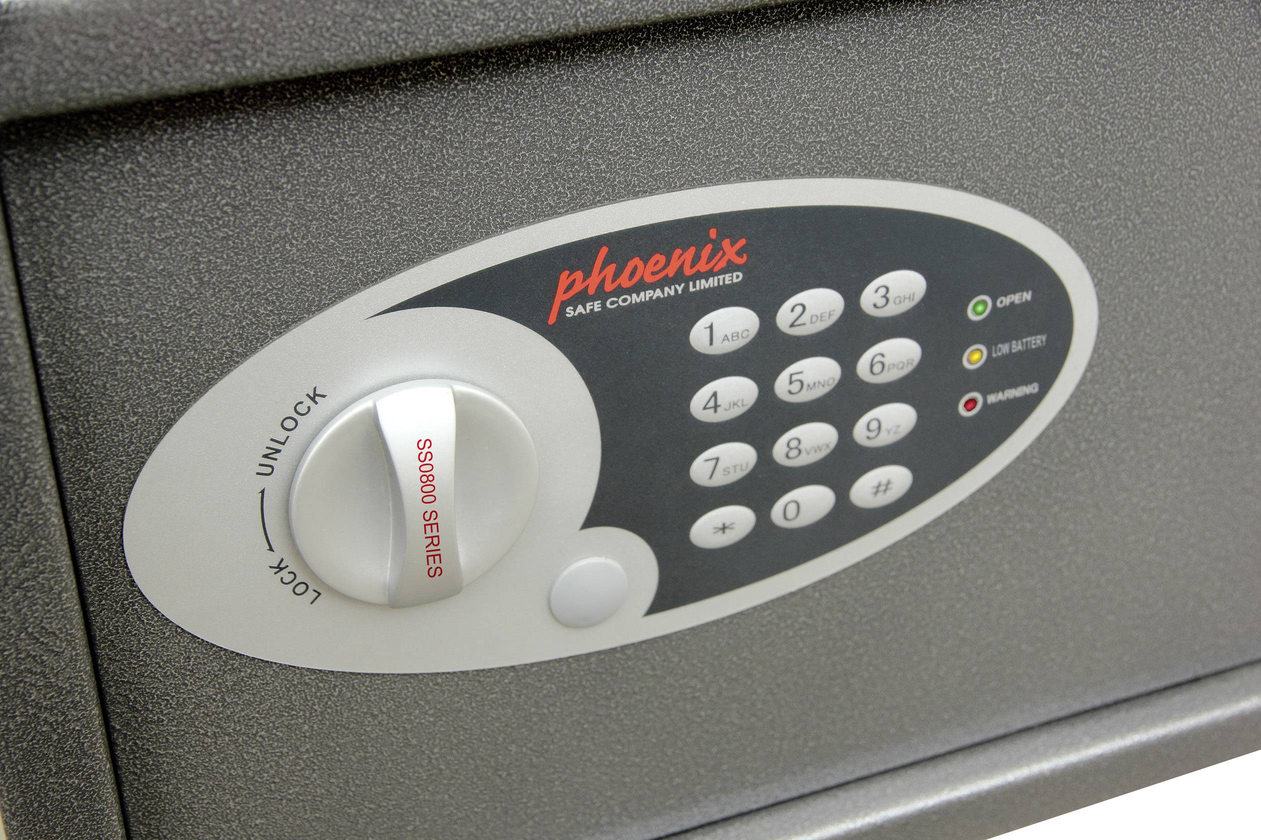 PHOENIX SAFE - Phoenix SS0301E, Grau, Elektronisch, 16 l, Boden / Wand, 350 mm, 250 mm-2