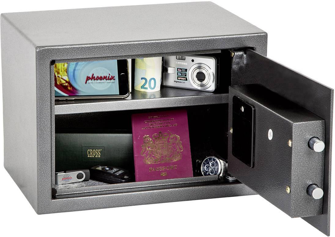 PHOENIX SAFE - Phoenix SS0301E, Grau, Elektronisch, 16 l, Boden / Wand, 350 mm, 250 mm-5