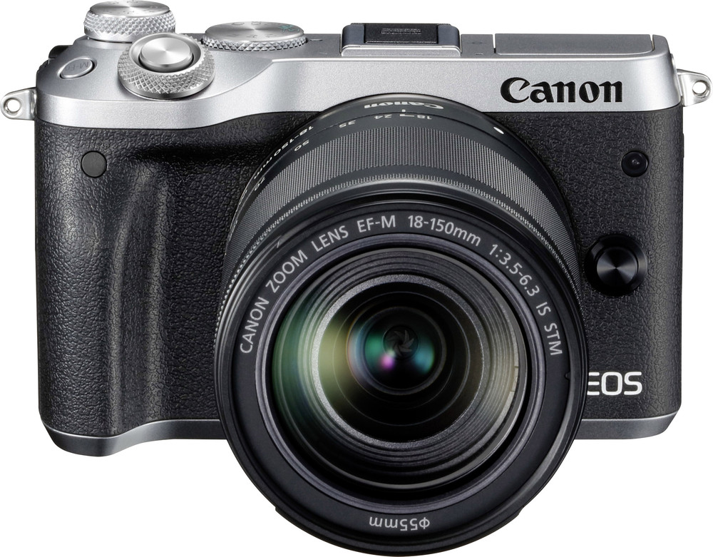 Systemkamera Canon EOS M6 EF-M 18-150 mm 24.2 Mio. Pixel Silber WiFi ...