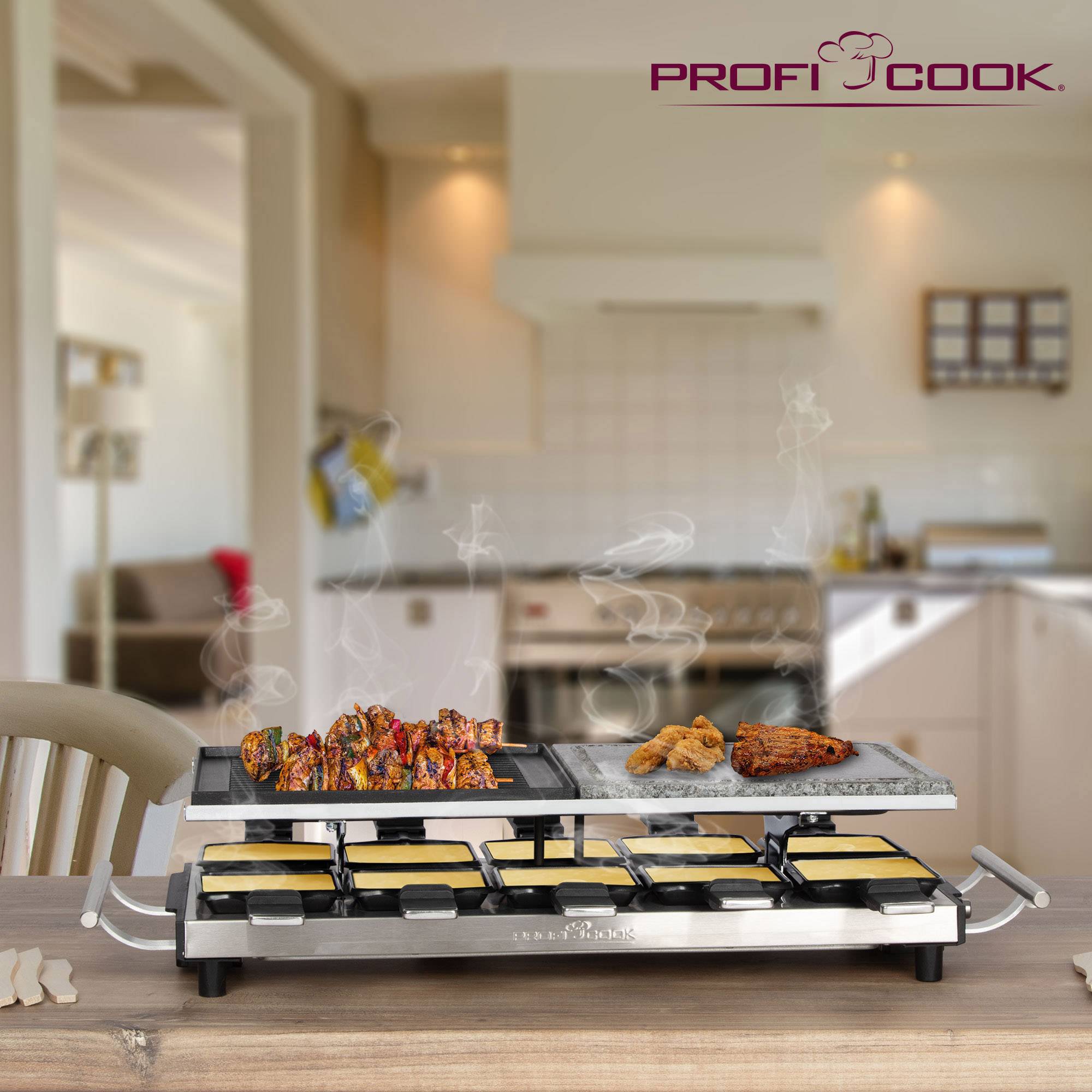 Clatronic ProfiCook PC-RG 1144 - Raclette/Grill/Grillplatte/Steingrillplatte-7