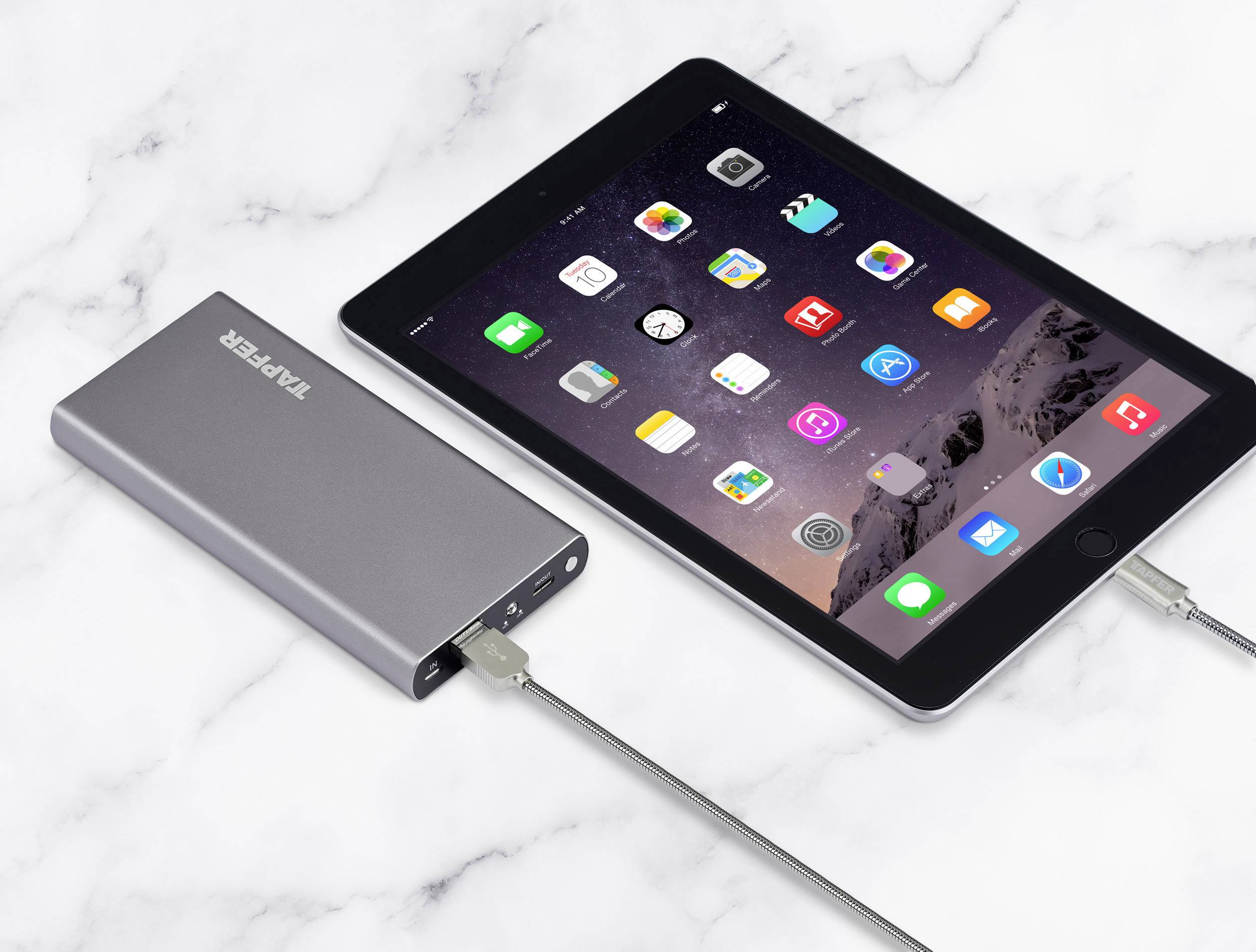 Tapfer TSP-8000 S Powerbank 8000 mAh LiPo Aluminium (Metallic)-8