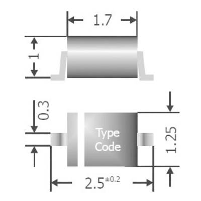 TRU COMPONENTS Schnelle Schaltdiode TC-1N4148WS SOD-323 70 V 150 mA Tape cut