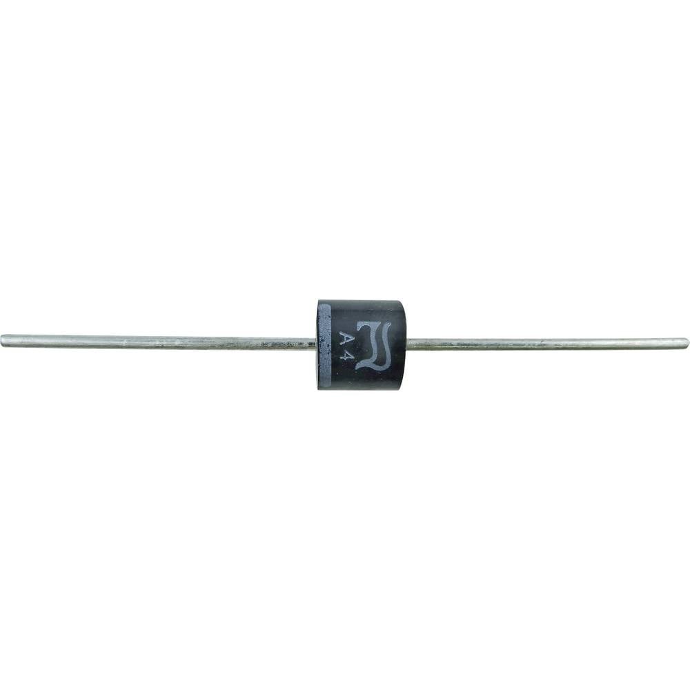 Silicium vermogensdiode 6 A Diotec P 600 A = R 250 A Soort behuizing P 600 I(F) 6 A Blokkeerspanning