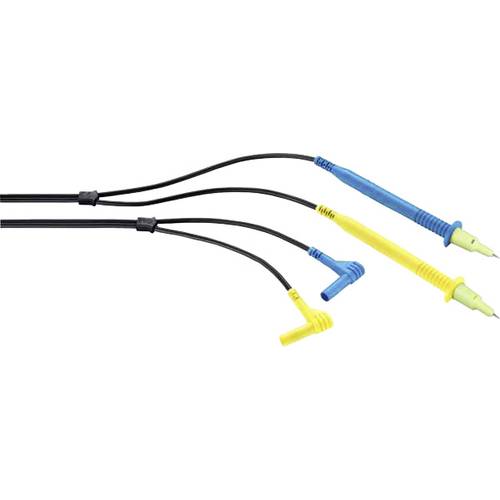 Gossen Metrawatt KS21-T Sicherheits-Messleitungs-Set Prüfspitze Stecker 4 mm 2.00 m Blau, Gelb, Schwarz 1 St.