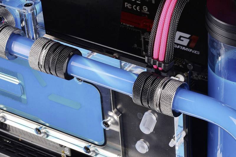 Thermaltake Pacific Durchflussanzeiger Flow Indicator 2 Schwarz/Rot - Plexi-2