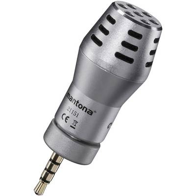 Mantona Mikrofon für Smartphone Ansteck Handymikrofon Übertragungsart (Details):Direkt 