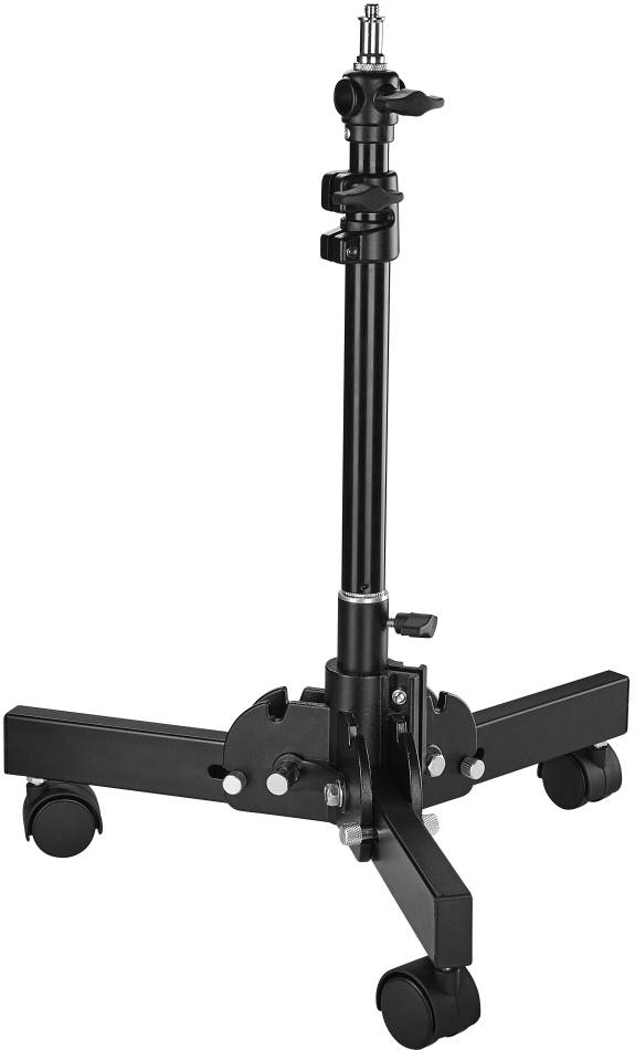 WALIMEX PRO Boden Rollstativ kompakt, 70cm