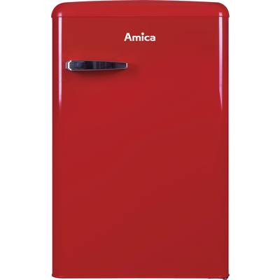 Amica KS 15610 R Retro Kühlschrank EEK: E (A - G) 106 l Standgerät Rot