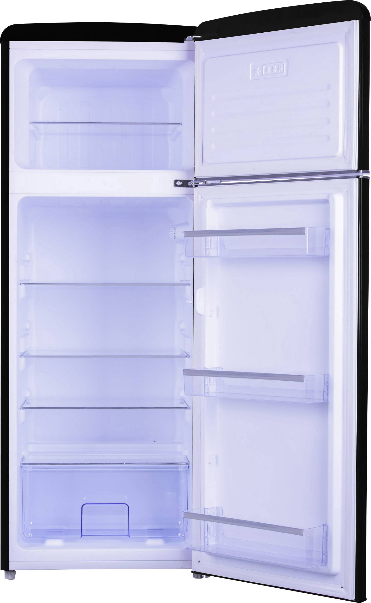 Amica KGC 15634 S Kühl-Gefrier-Kombination EEK: E (A - G) 208 l Schwarz-1