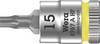 Wera 8767 A 05003363001 Innen-Sechsrund (TX) Steckschlüssel-Bit-Einsatz Haltefunktion 6.3 mm 1/4" T 15 1/4" (6.3 mm)