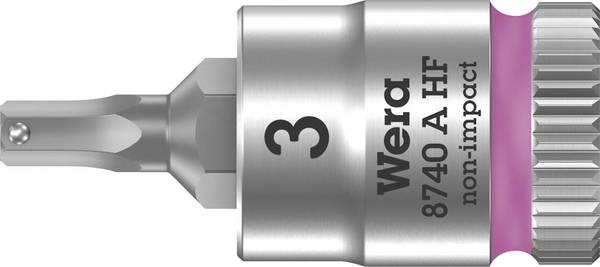 Wera 8740 A 05003332001 Innen-Sechskant Steckschlüssel-Bit-Einsatz 3 mm 1/4" (6.3 mm)