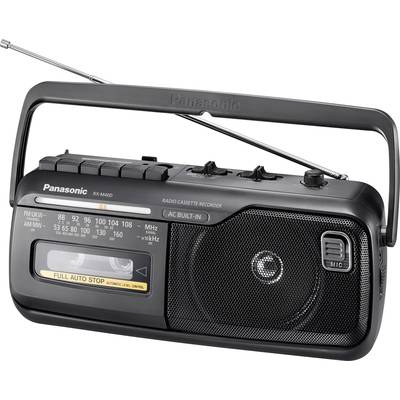 Panasonic RX-M40DE Kassettenradio UKW Kassette  Aufnahmefunktion Schwarz