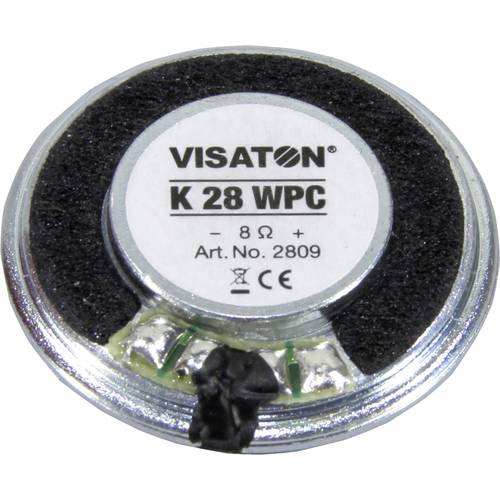 Visaton K 28 WPC - 8 Ohm 1.1 Zoll 2.8 cm Kleinlautsprecher 1 W 8 Ω Kunststoff-Membran