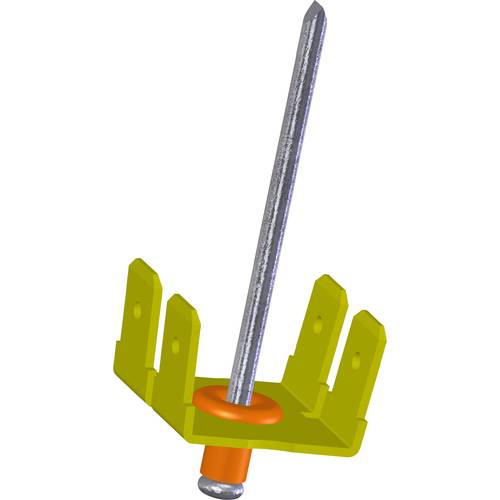 Vogt Verbindungstechnik 388041.67 100 St. Flachsteckverteiler nietbar Steckbreite: 6.30 mm Steckdicke: 0.80 mm 95 ° Unis...