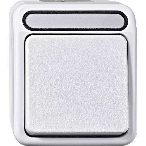 Thumbnail - Merten 1 Stück Feuchtraum-Schalterprogramm Komplett Ausschalter, Wechselschalter AQUASTAR Polarweiß 4074982 1 St.