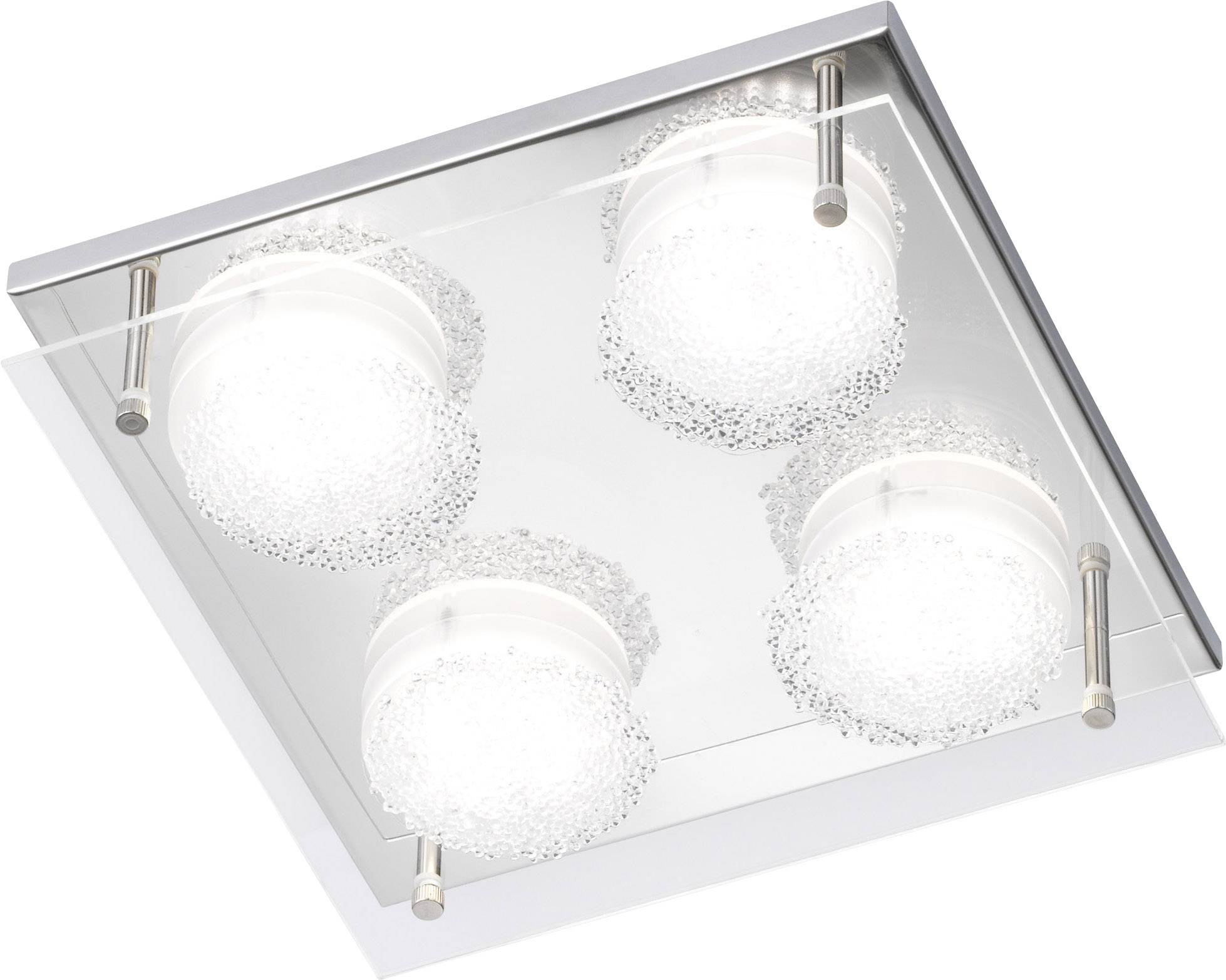 LED Deckenleuchte fürs Bad, Chrom Acrylglas, Wofi Leuchten LED Deckenleuchte fürs Bad, Chrom Acrylglas, Wofi Leuchten