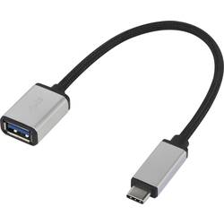 USB prepojovací kábel USB 3.0 Renkforce RF-4888284 15.00 cm, strieborná