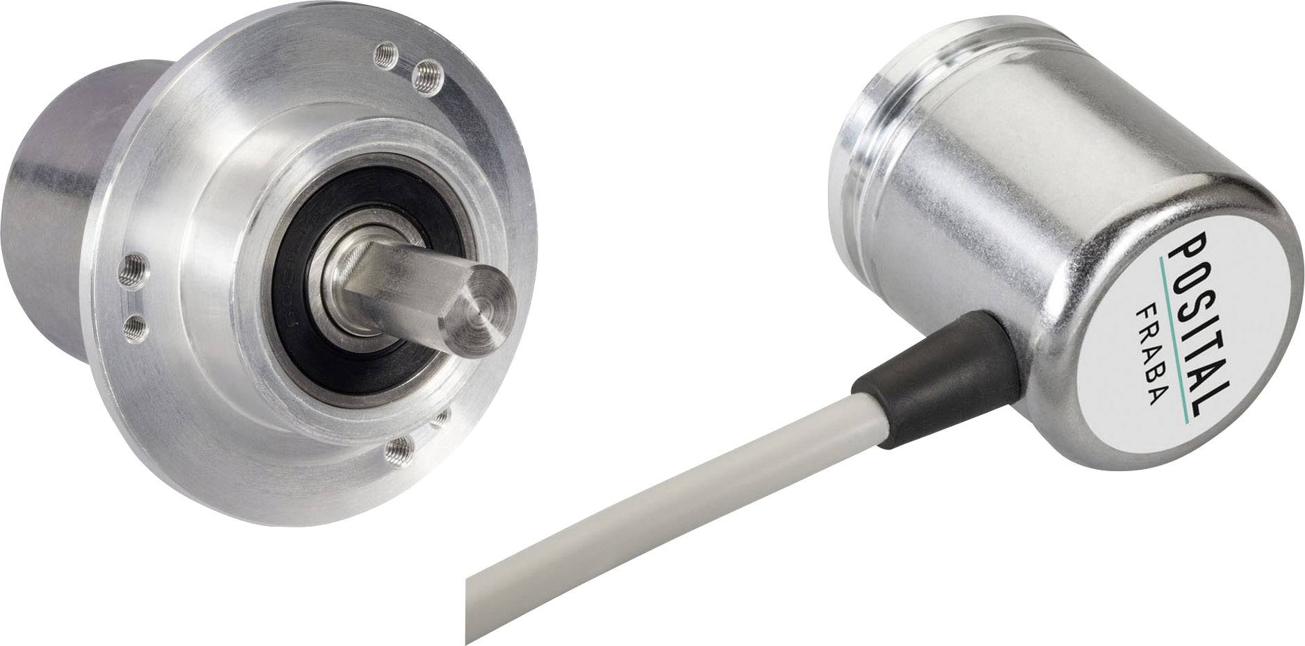 Posital Fraba Absolut Drejefølere 1 stk UCD-CA01B-1213-M10A-2RW Magnetisk Spændeflange 58 mm