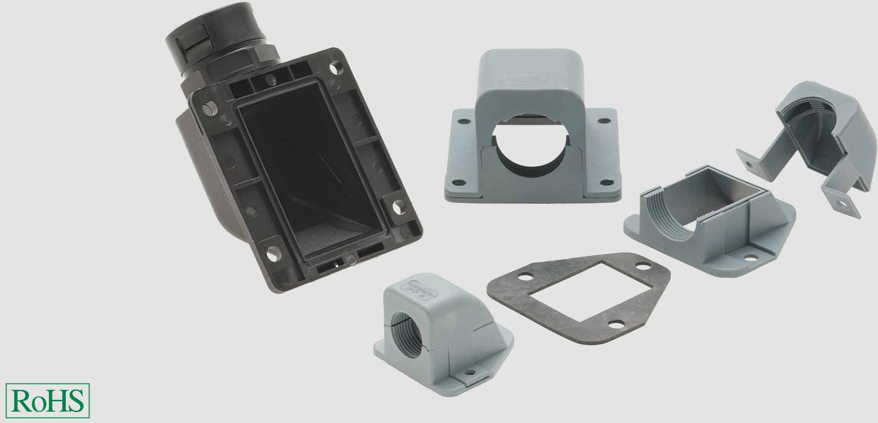 Helukabel 920512 Klapp Flachverschraubung Grau 10 St.