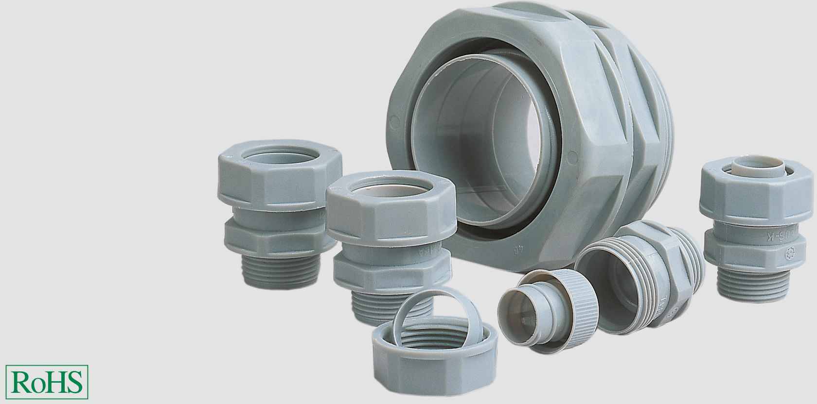 Helukabel 90665 USK PG Schlauchverschraubung Grau PG9 Gerade 1 St.