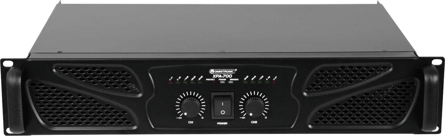 OMNITRONIC XPA-700 PA Verstärker RMS Leistung je Kanal an 4 Ohm: 350 W