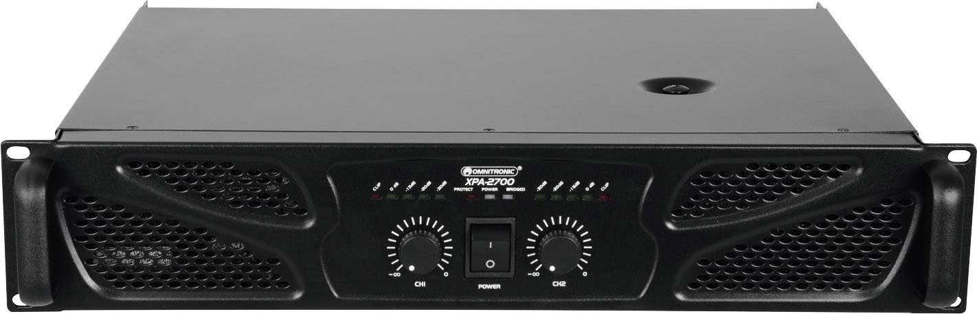 Omnitronic XPA-2700 PA Verstärker RMS Leistung je Kanal an 4 Ohm: 1350 W