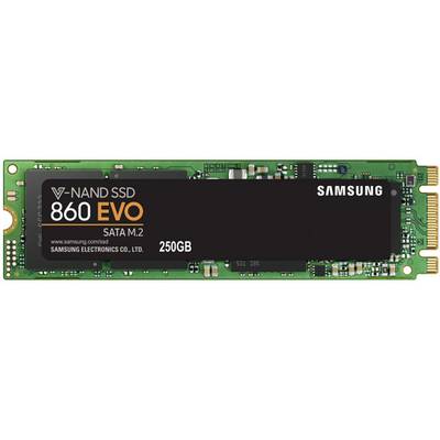 Samsung 860 EVO 250 GB Interne M.2 SATA SSD 2280 M.2 SATA 6 Gb/s Retail MZ-N6E250BW