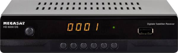 MegaSat HD 6000 DS HD-SAT-Receiver Front-USB Anzahl Tuner: 1