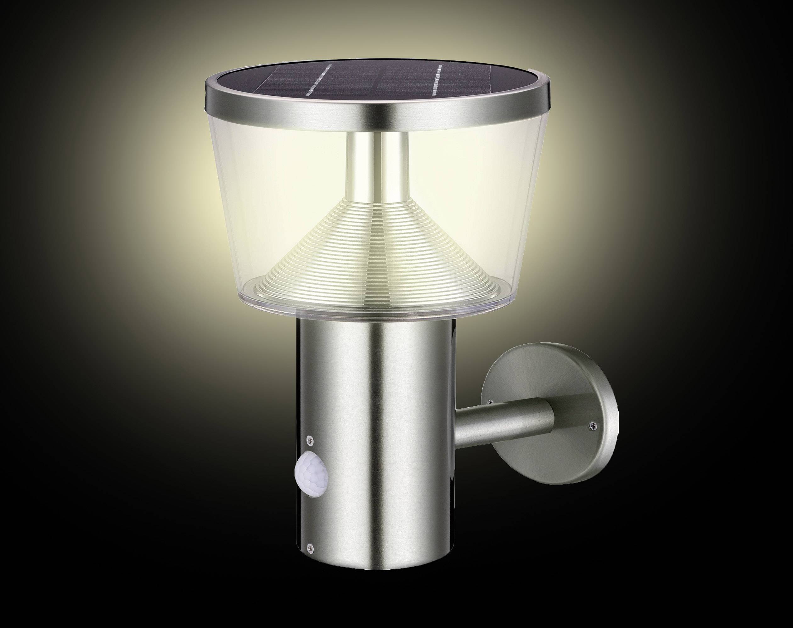 SolarAußenwandleuchte mit Bewegungsmelder 3 W WarmWeiß Polarlite