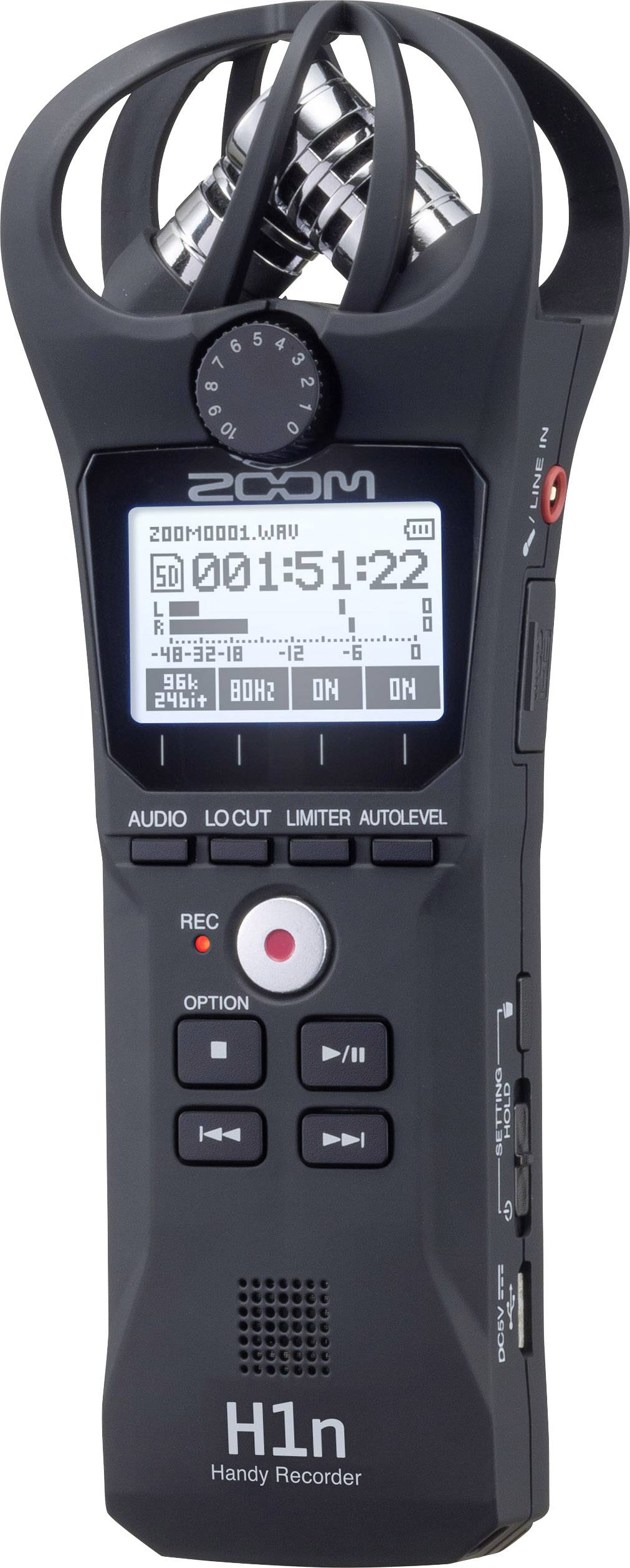 Zoom H1n Mobiler Audio-Recorder Schwarz-1